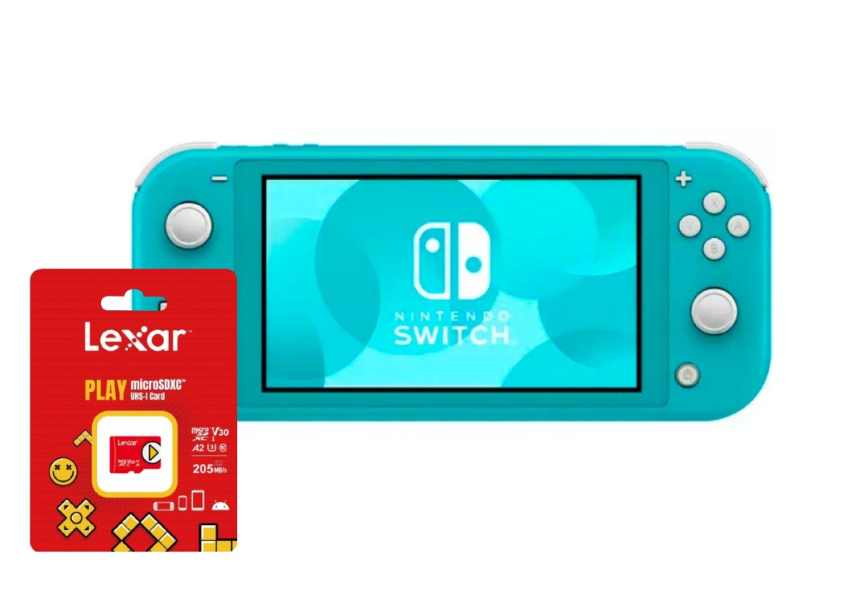 Consola Nintendo Switch Lite Turquesa + Micro Sd 512 GB 