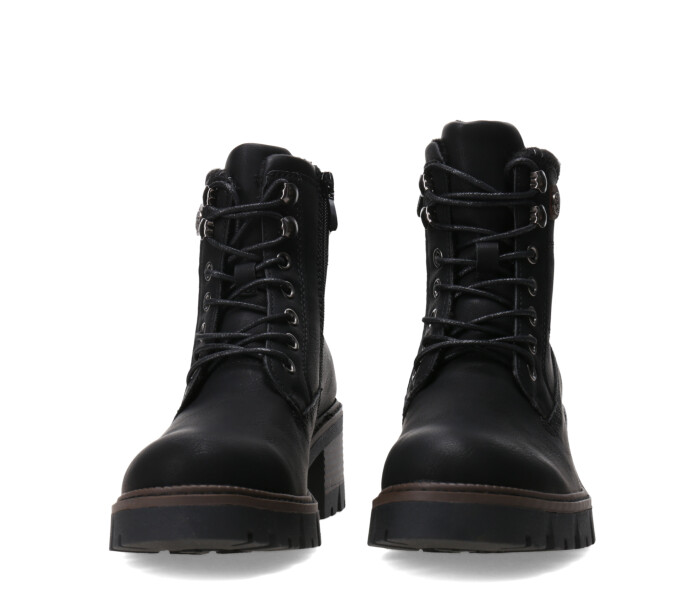 Botas de Mujer Miss Carol LAURION acordonada con Taco Negro