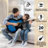 Guitarra Electro Acustica Tamaño 4/4 39 Para Diestros Con Funda Y Equalizador Clasica Imback Color Azul Guitarra Electro Acustica Tamaño 4/4 39 Para Diestros Con Funda Y Equalizador Clasica Imback Color Azul