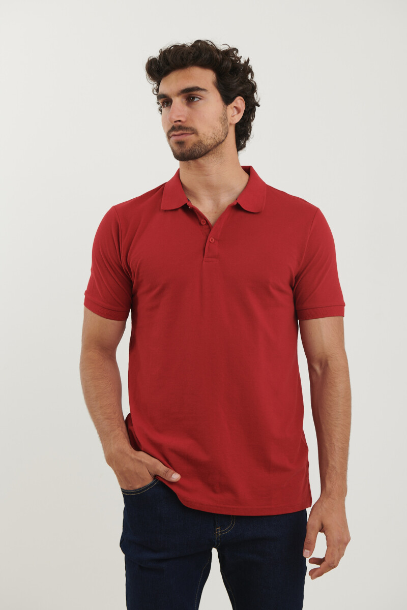 REMERA HARRINGTON URBAN - Rojo Oscuro 