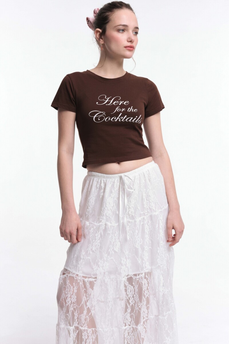 Pollera Boho - Blanco 