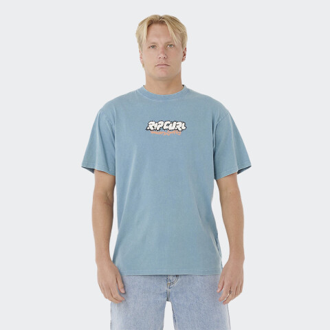 Remera Rip Curl Raw Energy Bubble Tee Azul