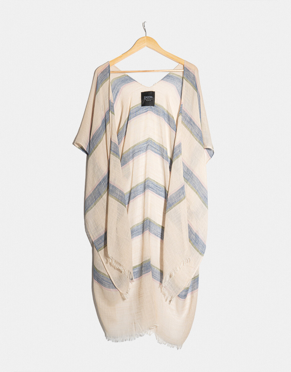 Kimono Con Flecos 