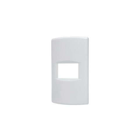 Plaqueta p/1 módulo c/soporte+bastidor blanco puro SK3416
