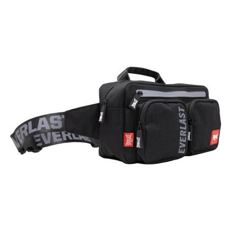 Bolso Riñonera Bandolera Everlast Varios Bolsillos Negro