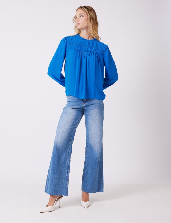 Blusa Gasa Pliegues ROYAL