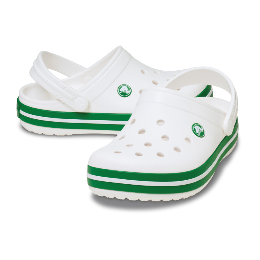 Crocs Crocband Clog T - Niños 1 a 5 años White/green Ivy