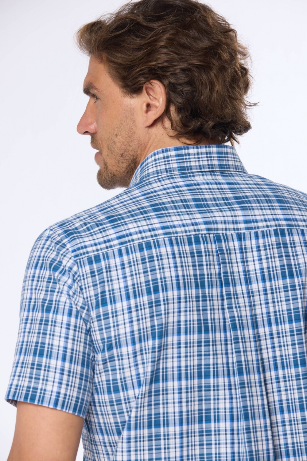 CAMISA SPORT A CUADROS Azul