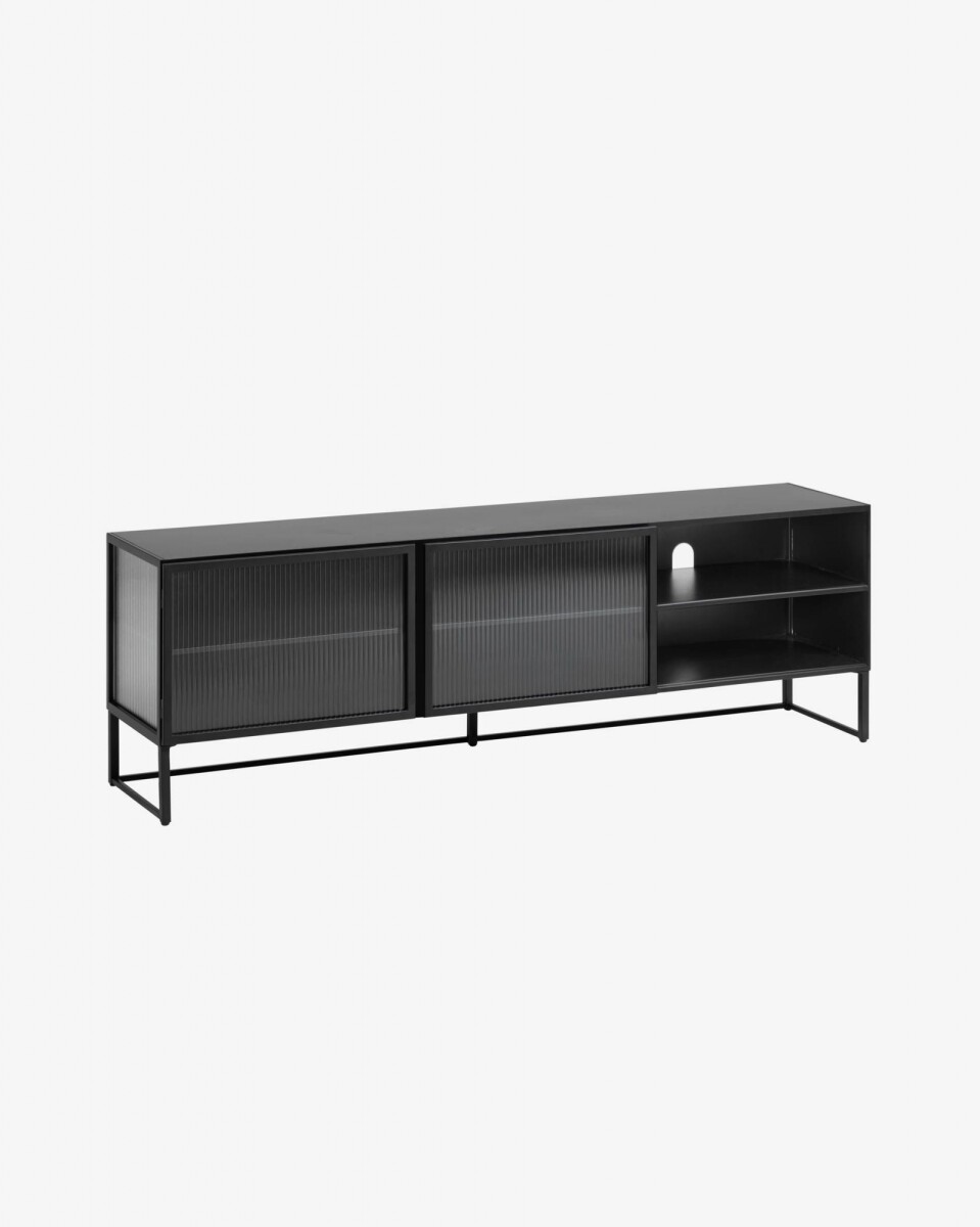 Mueble TV Trixie metal negro 180 x 58 cm 