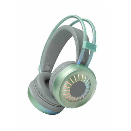 Auriculares Gamer Pg900 Bluetooth Luces Led Universo Binario VERDE