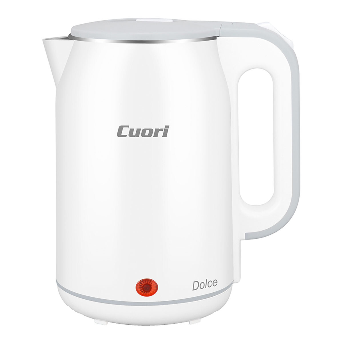 Jarra Eléctrica 1.8Lt en Acero Inox y PVC 1500W Cuori Dolce - Blanco 