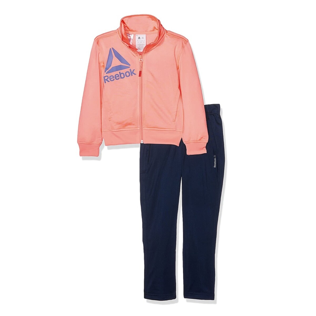 Equipo Deportivo Reebok G Es Tric Ts Campera Pantalón Niñas - Rosa/azul 