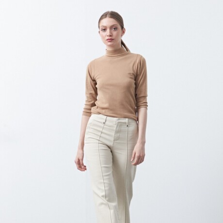 POLERA RULIO Beige Oscuro