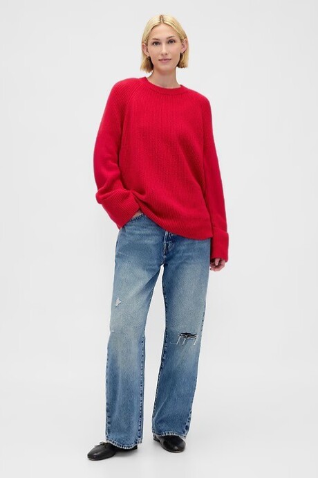 Buzo Cashsoft Mujer Modern Red