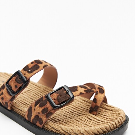 SANDALIA FOCUS TEX Animal Print