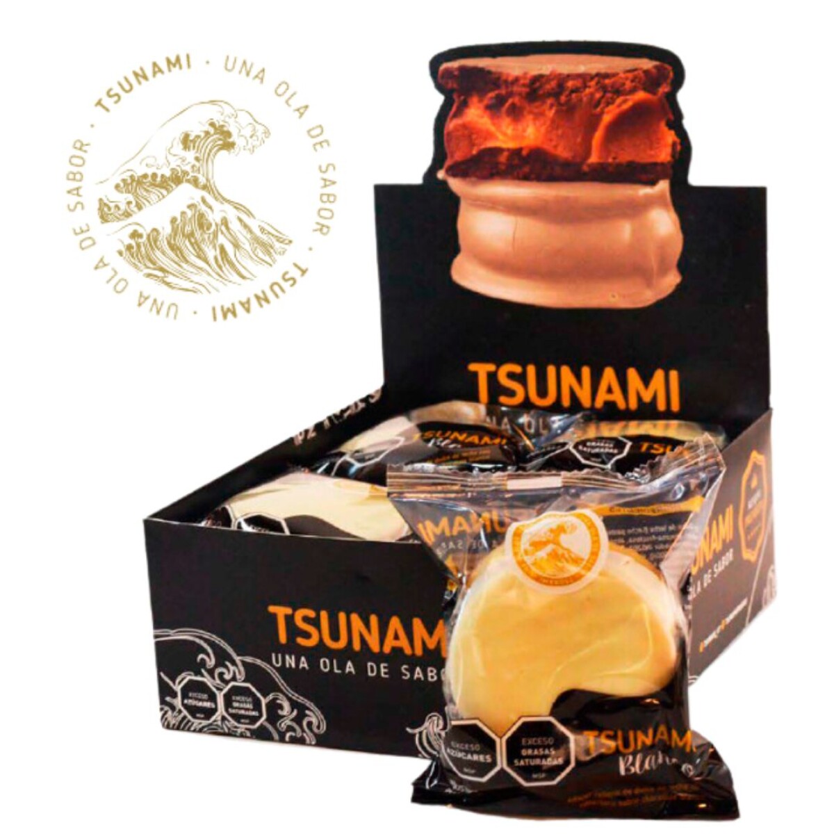 Alfajor chocolate Tsunami - 1 ud. - 90 gr 