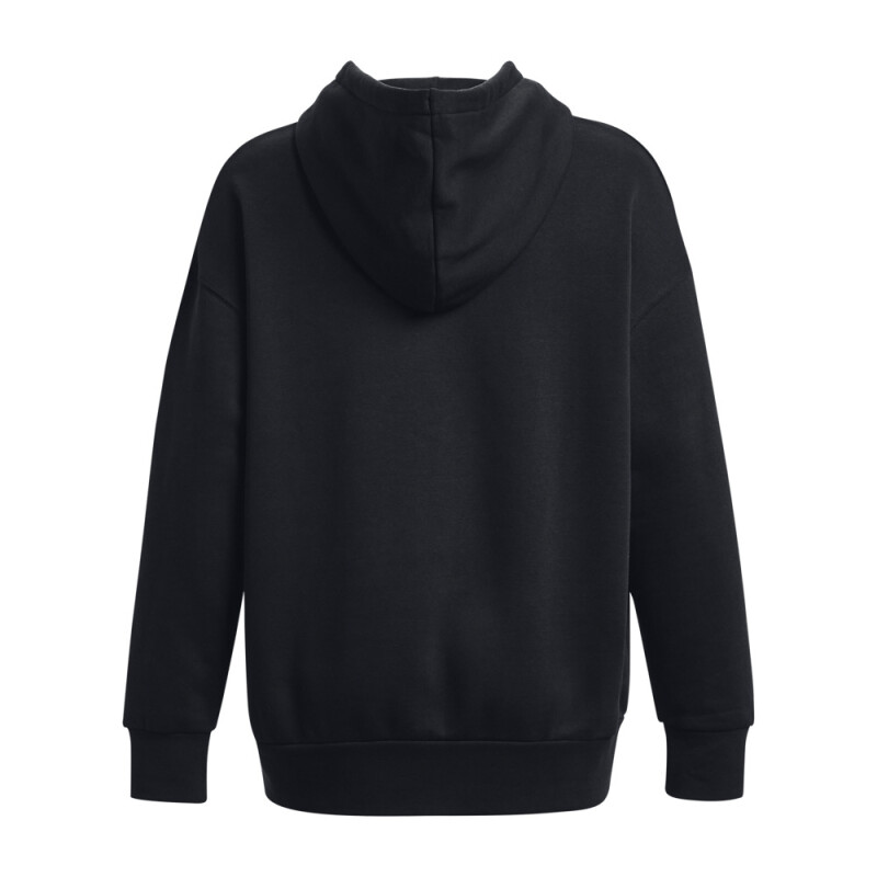UA Icon Fleece OS Hoodie-WHT BLK-001