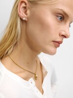 Set De Collar Con Pendientes Perla - Acero Inoxidable multicolor