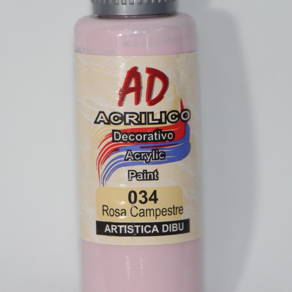 PINTURA ACRILICA ARTISTICA DIBU 60 ML. DIFERENTES COLORES COLOR ROSA CAMPESTRE 034