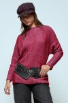 Sweater con lurex rojo