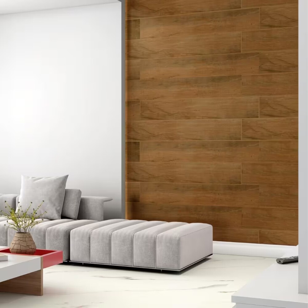 Porcelanato Amazon Brown 18x113 cm Mate y Rectificado Porcelanato Amazon Brown 18x113 Cm Mate Y Rectificado