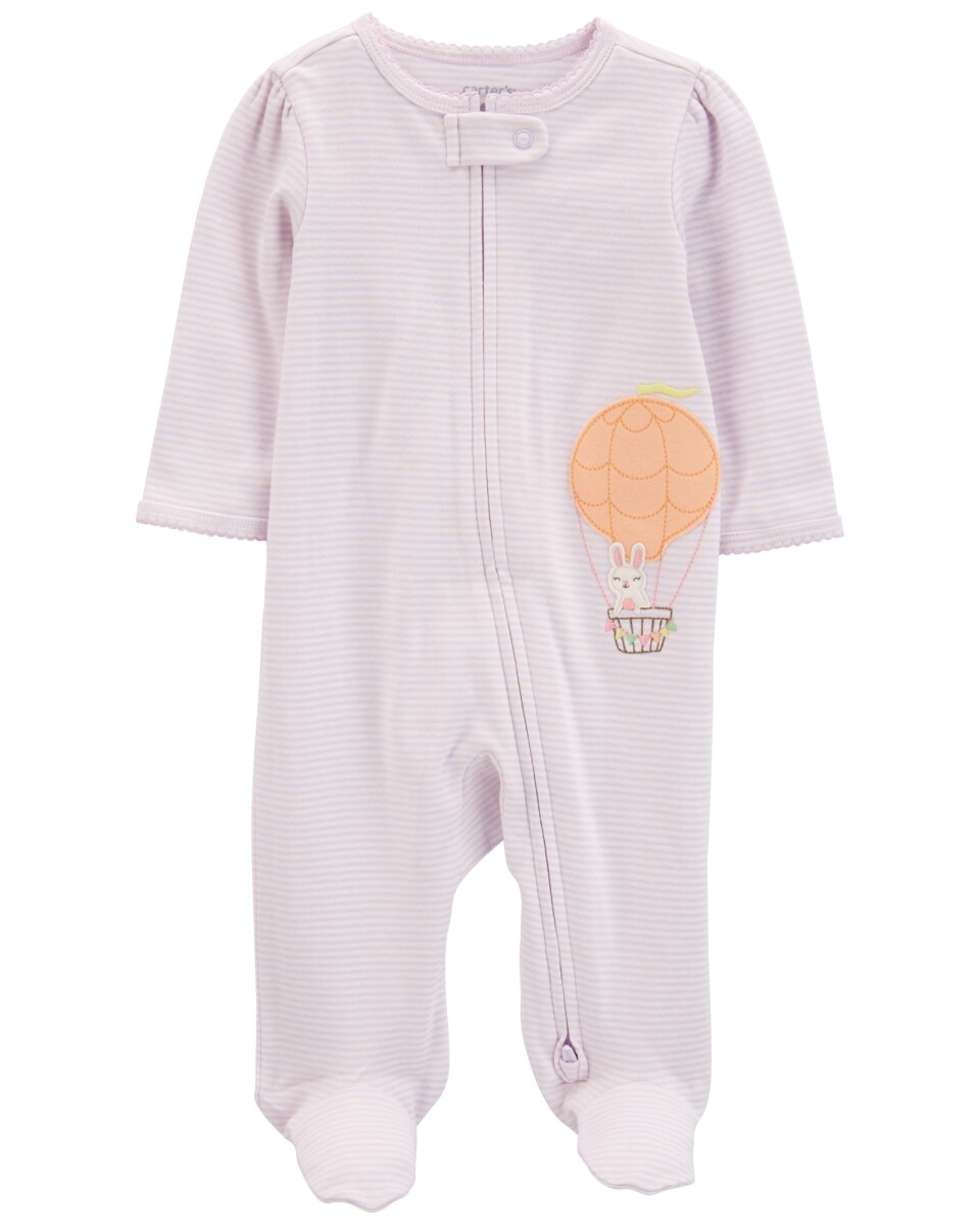 Pijama una pieza de algodón, estampa globo 