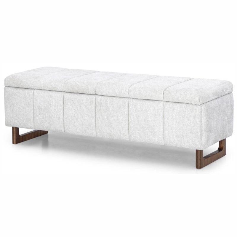 Butaca 3822 Baúl Tapizado en Tela Gris