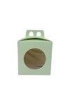 Caja flexi 52 13x13x12 con visor + asa. VERDE AGUA