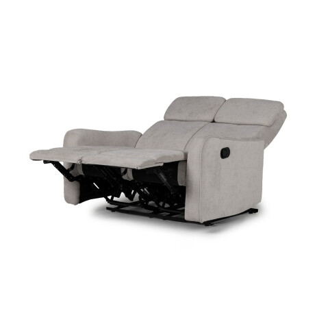 Sofá Pacific (Reclinable) - 2 cuerpos - Tela Microfibra XHR-15 (Greige)
