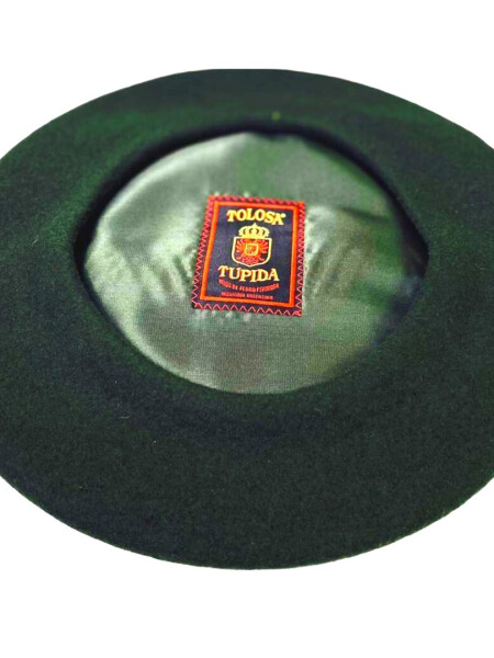boina tolosa tupida paño vuelo 32 verde