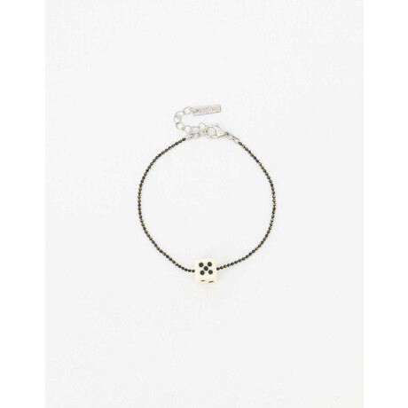 Pulsera Flexible Dado Negro