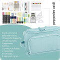 Bolso Cartuchera Gran Capacidad Para Lápices Y Marcadores Verde