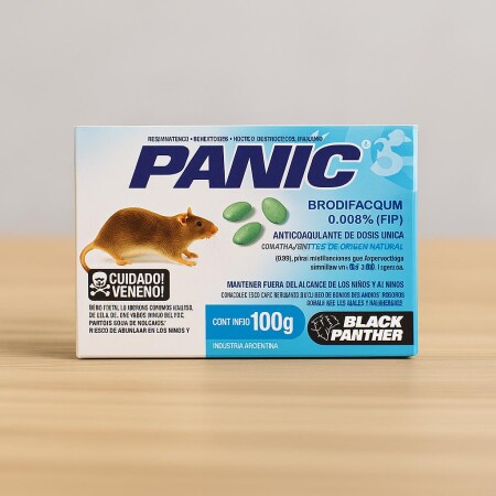 Raticida Cebo para Ratas Panic en Pastillas 100G Raticida Cebo para Ratas Panic en Pastillas 100G
