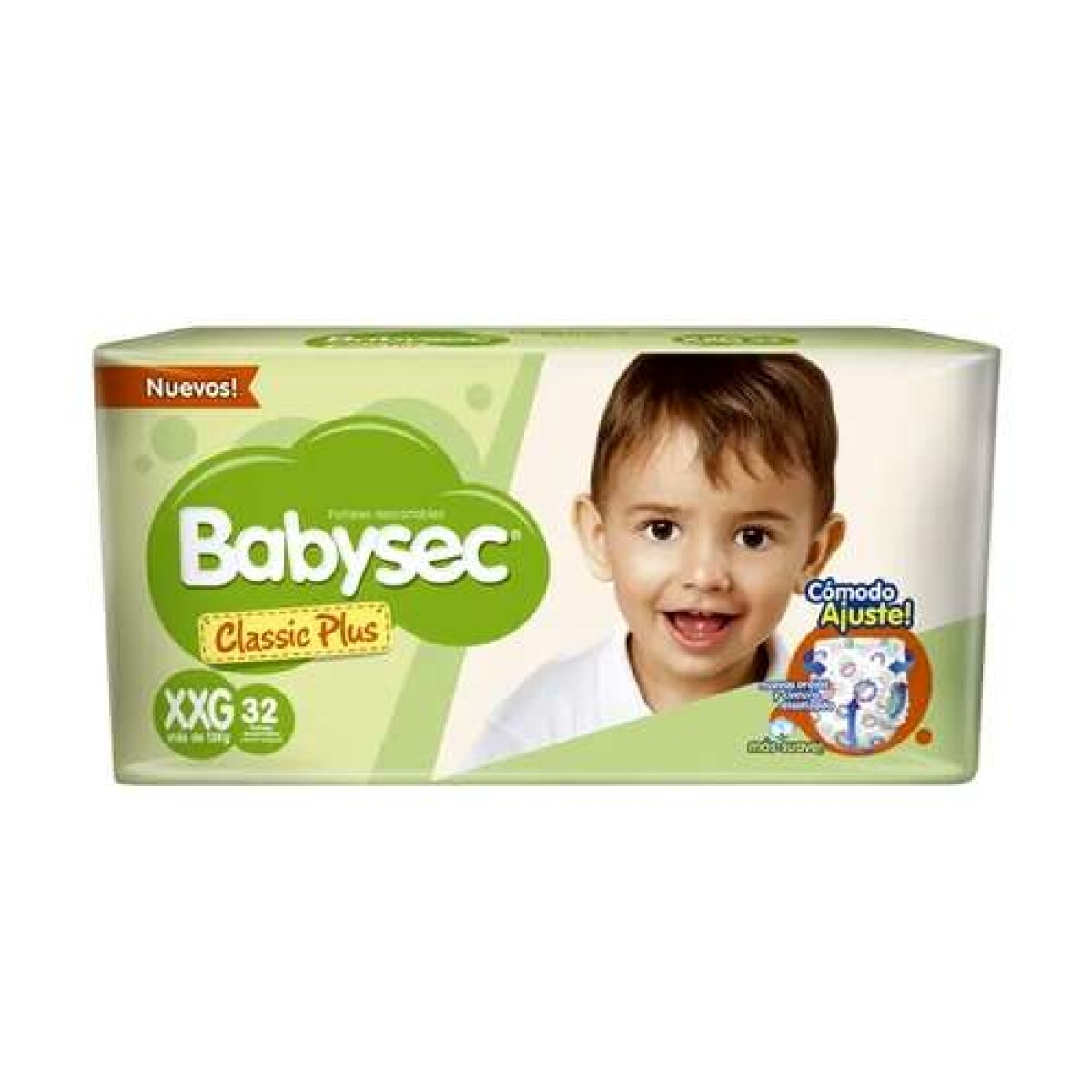 Pañales Babysec Classic Plus XXG 32 Unidades 