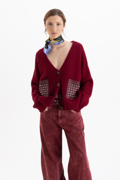 CARDIGAN OLIVIA Bordo