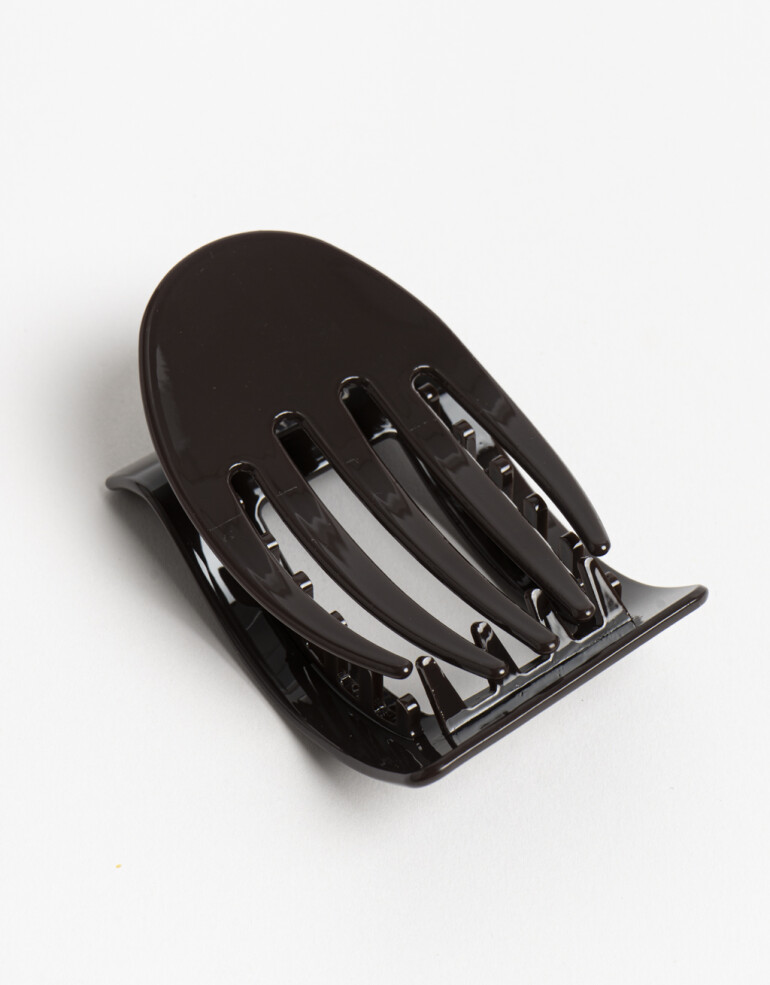 Broche Acrilico Broche Plano Cuadrado. - Marron Chocolate