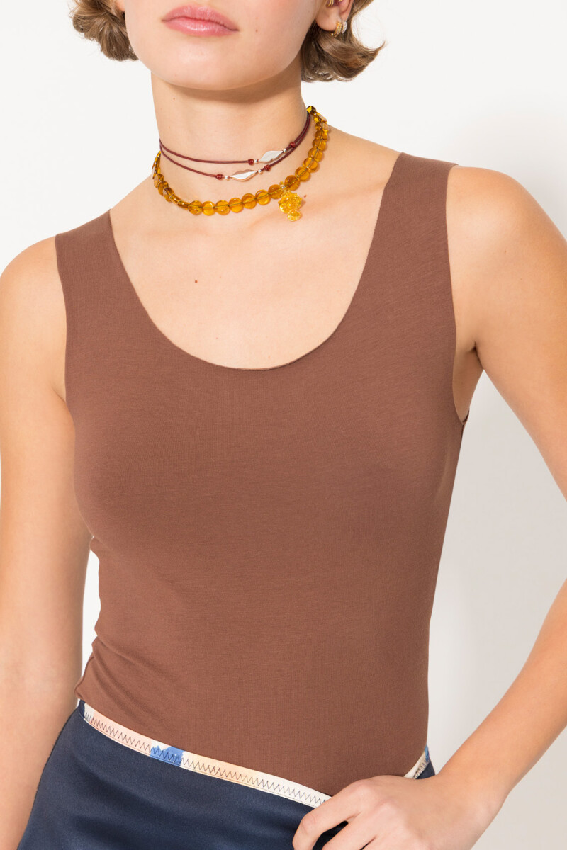 MUSCULOSA JAZZY Chocolate