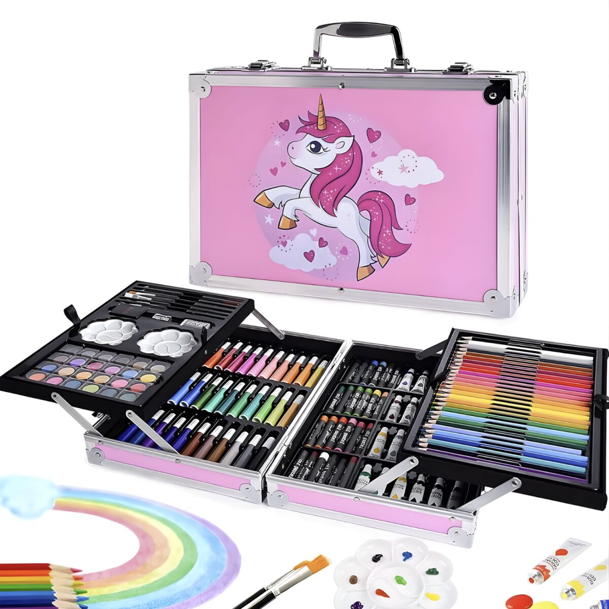 Set Valija Metálica Arte 145 Piezas 