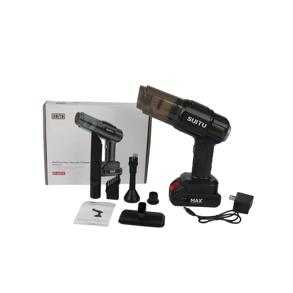 ASPIRADORA PARA AUTO ST6631C BATERIA CON CARGA USB 