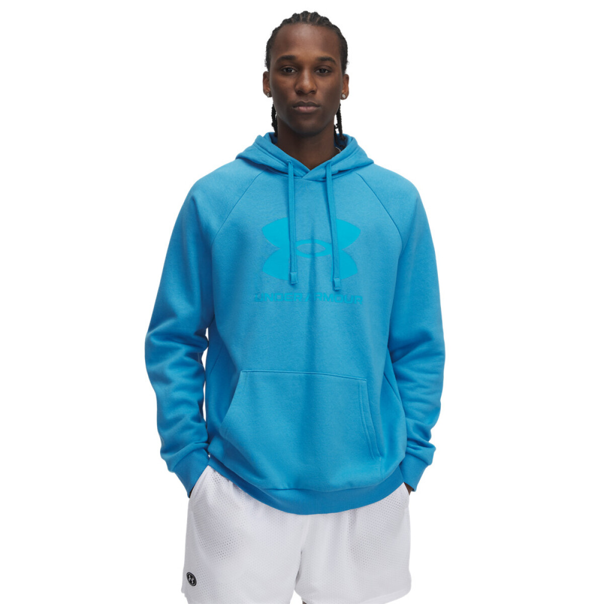 UA Rival Fleece Logo HD-RED - BLU-452 