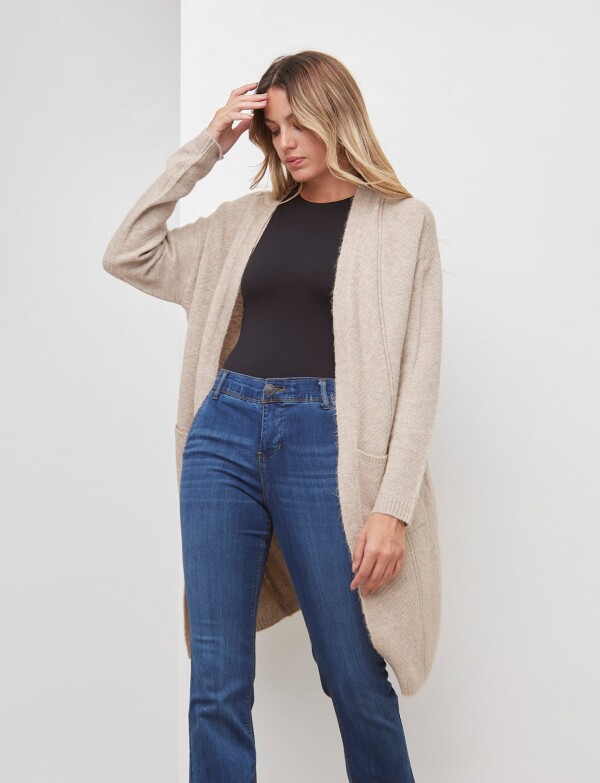 Cardigan Bolsillos BEIGE