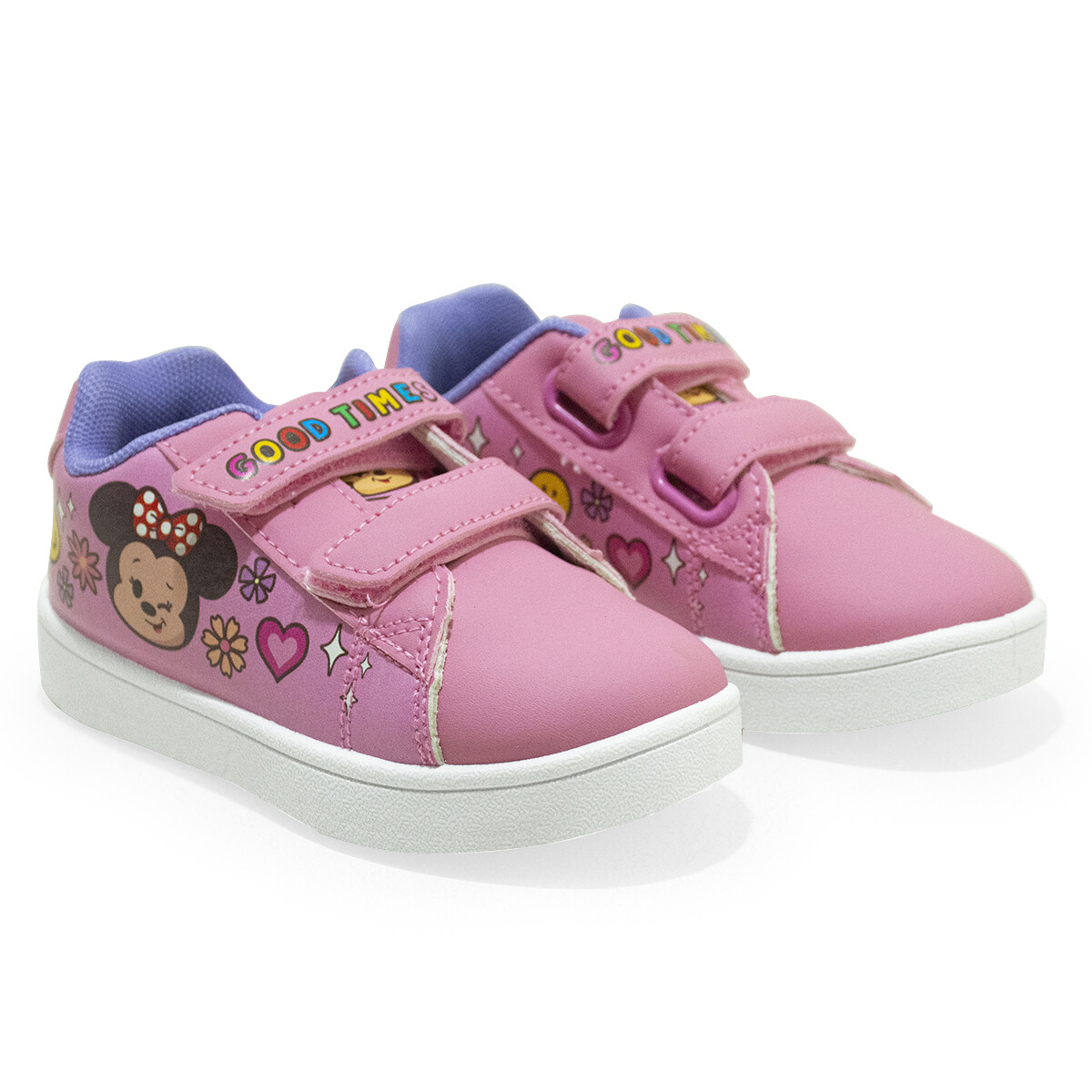Championes Disney Minnie Bajo c/velcro de Niños - MITCFW25200 - Rosado 