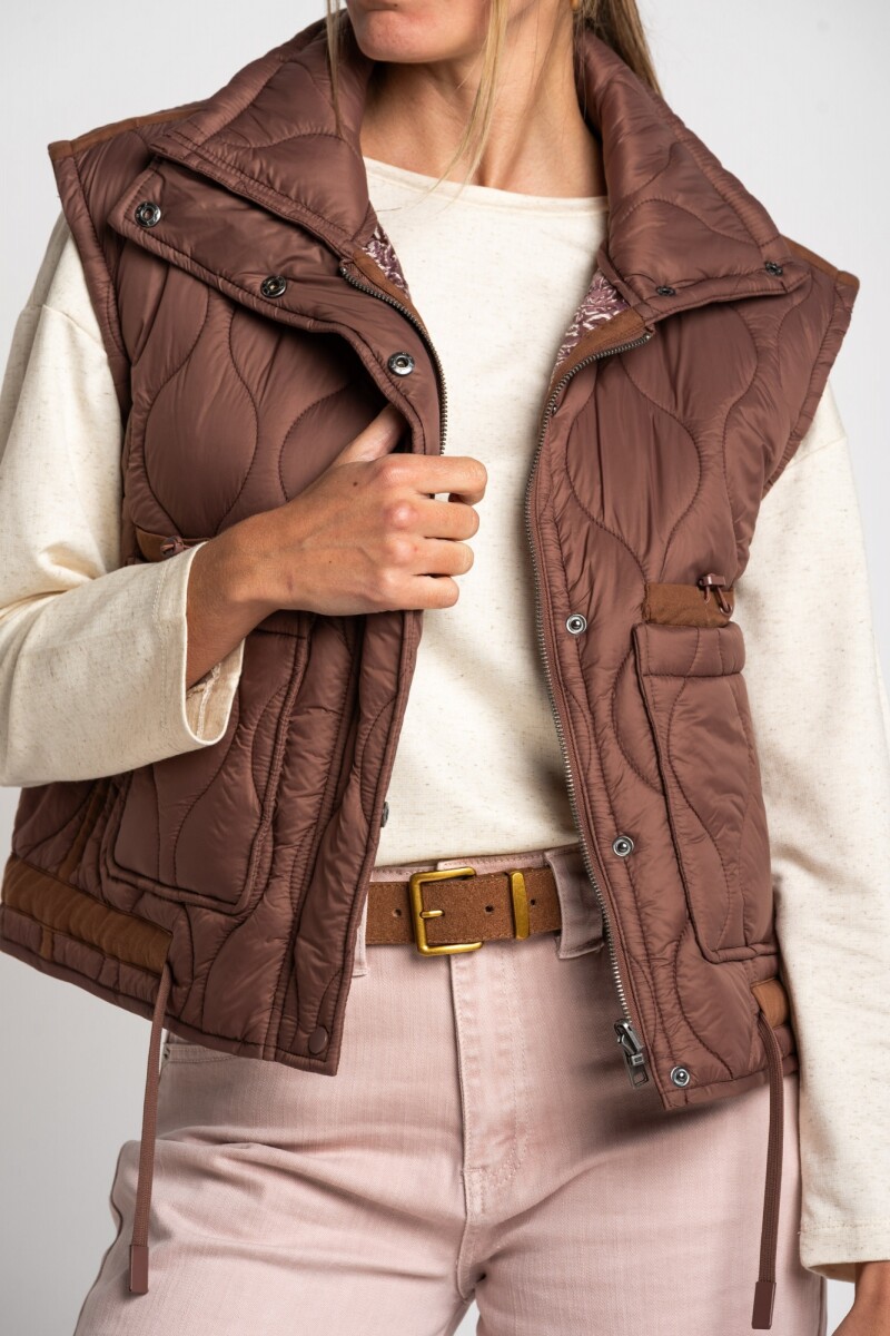 Chaleco Reversible Marrón