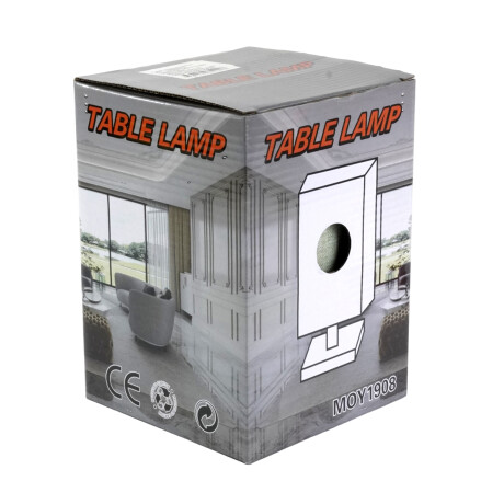 LAMPARA MESA CILINDRICA BASE PLASTICO 4 COLORES LAMPARA MESA CILINDRICA BASE PLASTICO 4 COLORES