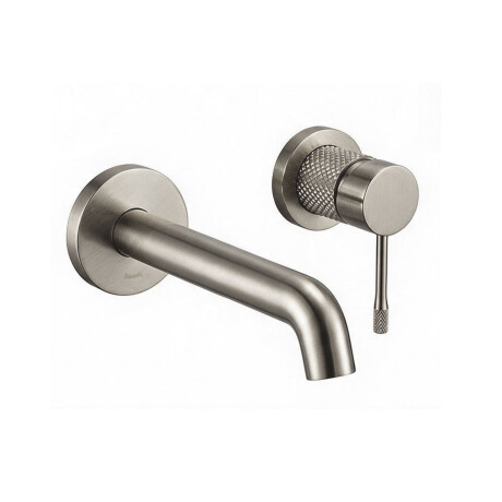 GRIFERIA LAVATORIO MONOCOMANDO SATINADO-CEPILLADO SIGNATURE GRIS-BRUSHED NICKEL