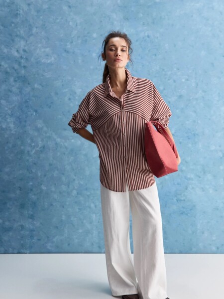 CAMISA ALLIE VELERISTA CHOCOLATE
