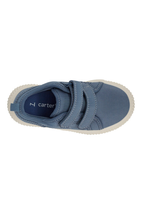 Zapatilla con velcro, azul Sin color