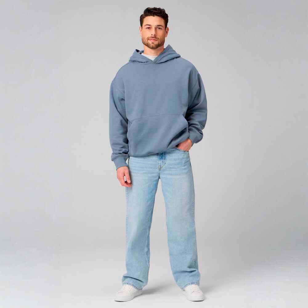 Polera The Go-To Oversized Hoodie Hombre Vintage Grey