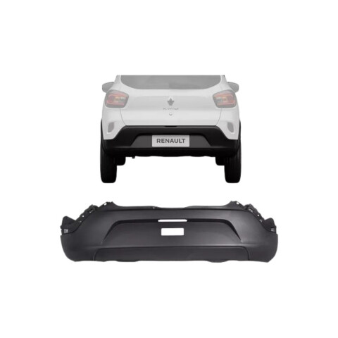 PARAGOLPE TRASERO NEGRO TEXTURADO Paragolpe Trasero Negro Texturado