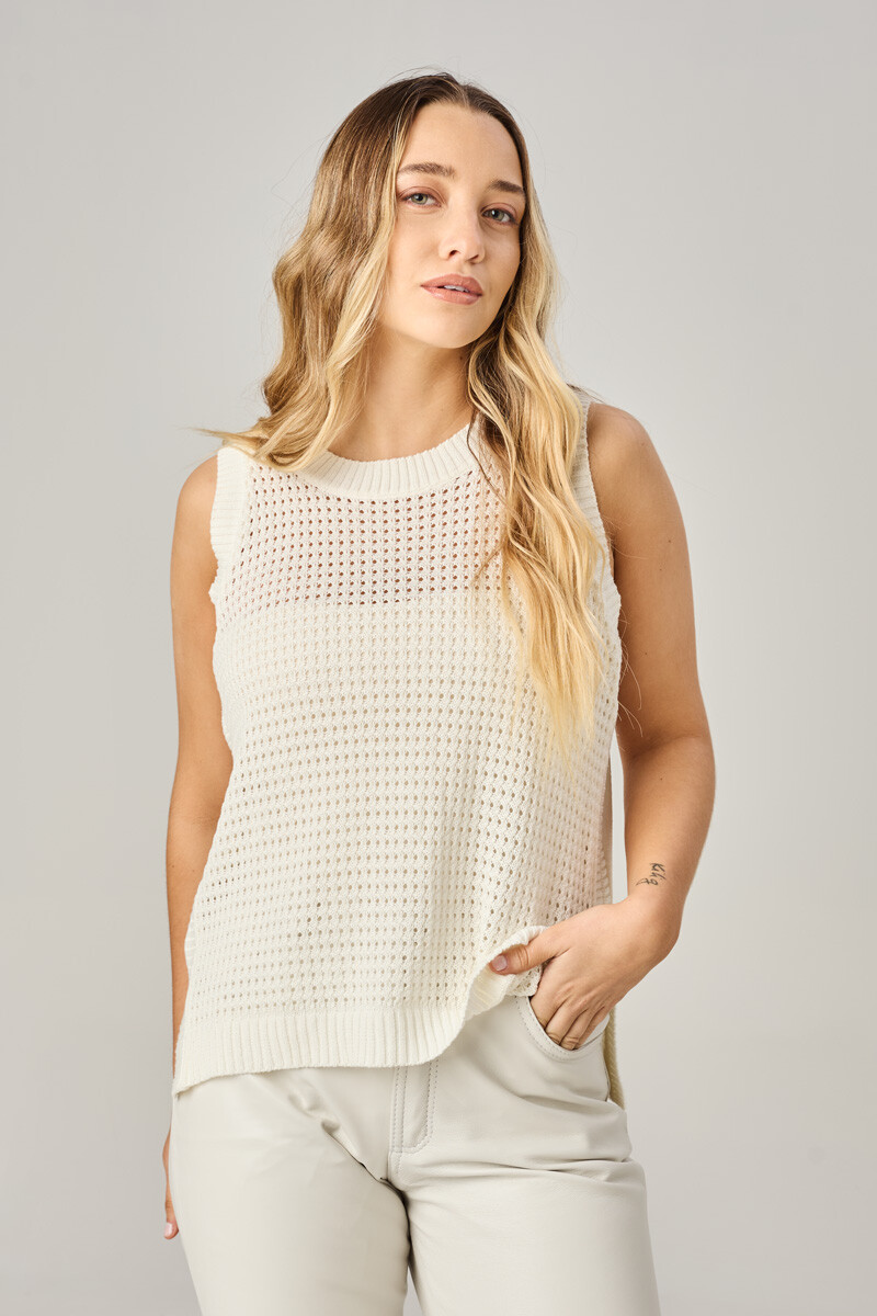 Chaleco cleo Blanco